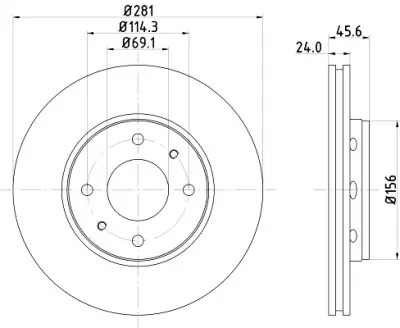 Oferta Especial Disco de freno HELLA 8DD 355 107-031 HELLA 8DD 355 107-031