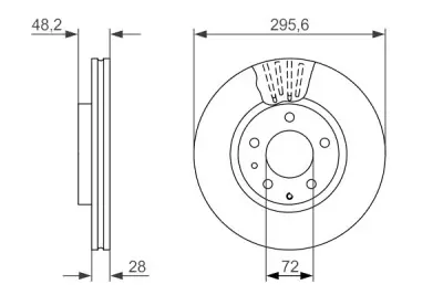 Tendencia Juego de 2 discos de freno BOSCH 0 986 479 758 (Sustituye a 0 986 T15 307)