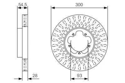 Gran Oferta Juego de 2 discos de freno BOSCH 0 986 479 B11