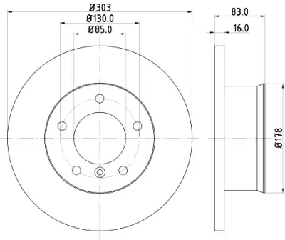 Disco de freno HELLA 8DD 355 100-391 Mayoreo