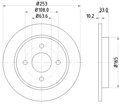 Disco de freno HELLA 8DD 355 105-661 HELLA 8DD 355 105-661 Precio Bajo