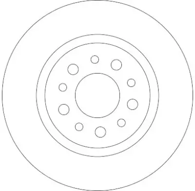 Juego de discos de freno TRW DF4440 TRW DF4440 Hecho A Mano