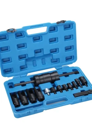 Marca Reconocida Extractor inyectores con martillo deslizante compatible con common rail, Bosch, Denso, Delphi y Siemens, 14 piezas