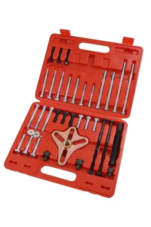 EXTRACTOR UNIVERSAL DE VOLANTE Y POLEAS PARA BARRAS ESTABILIZADORAS Y VOLANTES, 46 PIEZAS Gran Oferta