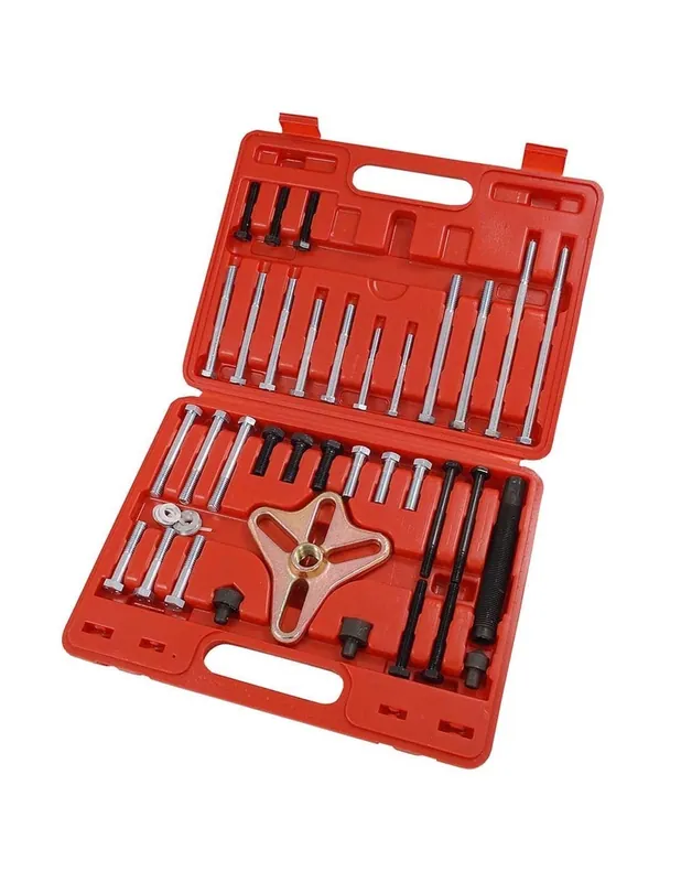 EXTRACTOR UNIVERSAL DE VOLANTE Y POLEAS PARA BARRAS ESTABILIZADORAS Y VOLANTES, 46 PIEZAS Gran Oferta
