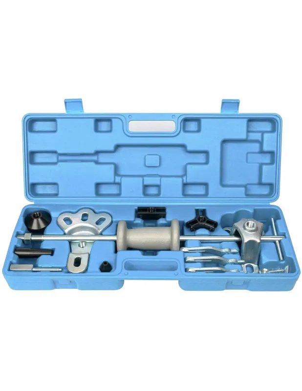 Ordenar Ahora Mismo Juego de martillo deslizante con accesorios para extraer rodamientos, poleas, volantes, etc. 17 piezas