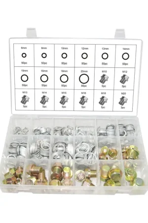 SURTIDO DE TORNILLOS Y ARANDELAS PARA TAPON DE CARTER - 534 PIEZAS Oferta Especial