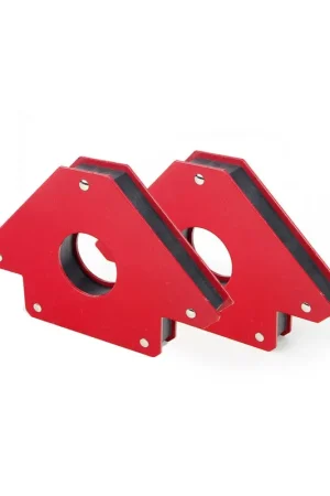 Hecho A Mano Juego de 2 Escuadra Magnetica Para Soldar angulos de 45, 90 y 135 grados, 100mm - 23kg
