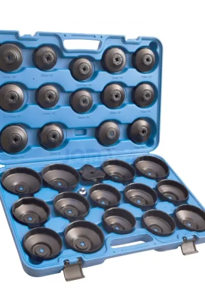 Juego de llaves para filtros de aceite y combustible tipo cacerola universal, 31 piezas Oferta