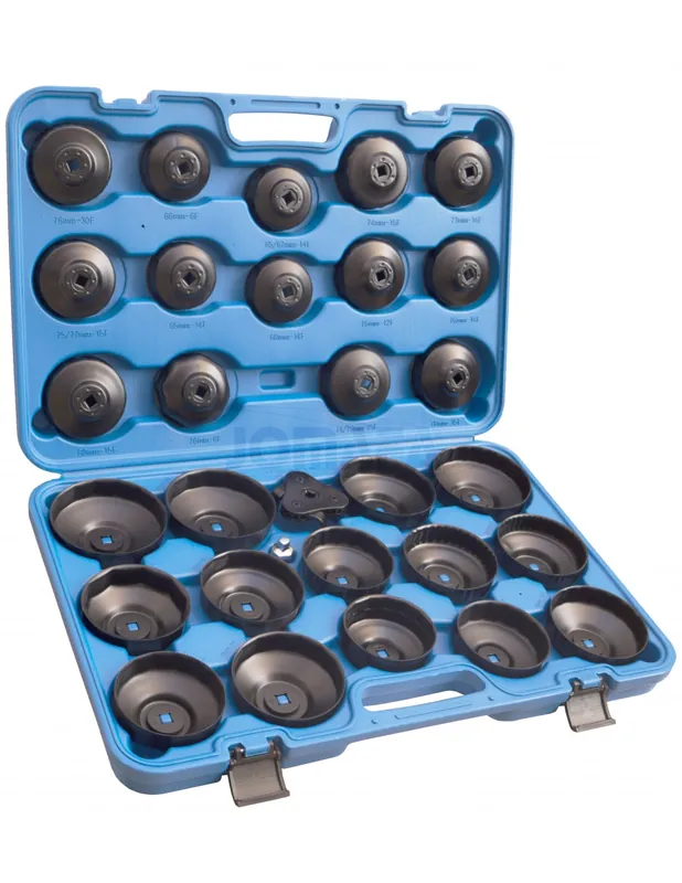 Juego de llaves para filtros de aceite y combustible tipo cacerola universal, 31 piezas Oferta
