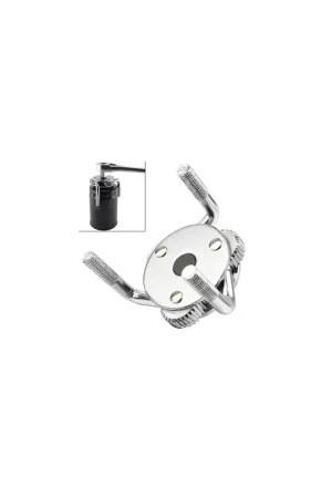 Precio De Fábrica LLAVE PARA FILTRO DE ACEITE 3 GARRAS 72-136mm con adaptadores 3/8" Y 1/2" UNIVERSAL