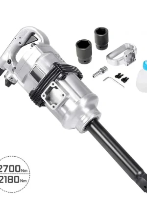Pistola impacto neumatica de 1" (1 pulgada) 4200 rpm 2700 Nm / 2180 Nm, con vasos 38 y 42 mm Envío Exprés
