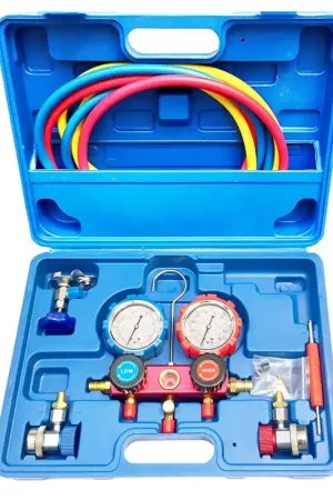 Promoción Exclusiva Juego de Manometros para aire acondicionado medicion BAR - PSI gases R22, R134a, R410a, R404a