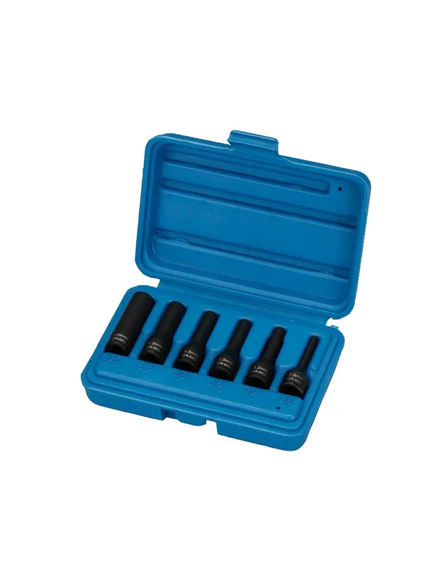 JUEGO DE VASOS 1/4" PARA EXTRAER ELECTRODOS DE CALENTADORES - 6 PZAS Más Vendido