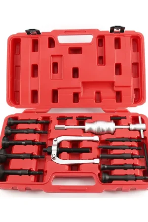 Precio Bajo Conjunto extractor de rodamientos interiores 16 piezas con martillo deslizante y garras
