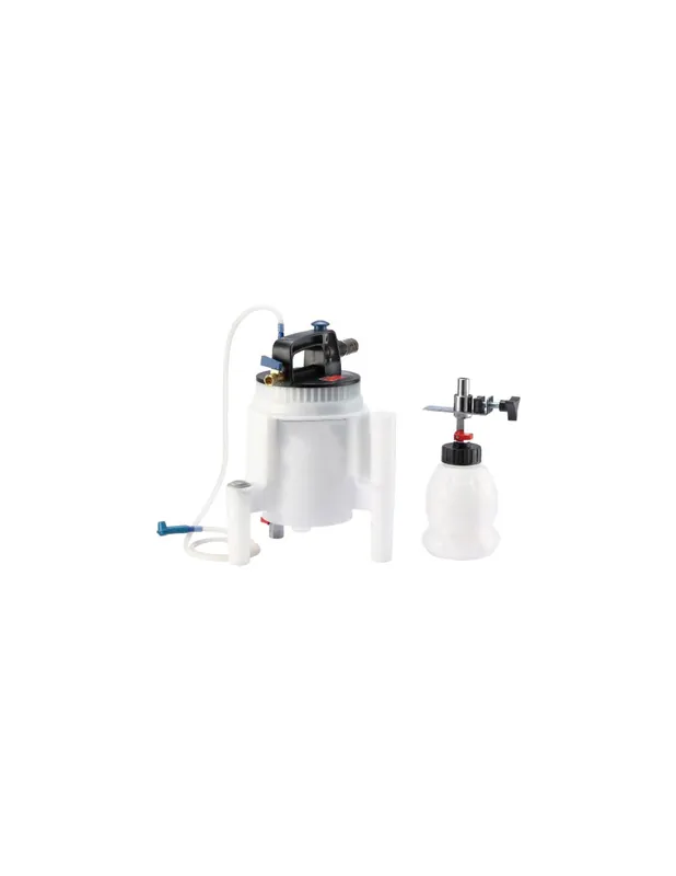 A Buen Precio Sangrador de frenos neumatico para vaciado y rellenado de líquido de frenos 2 botellas, 1 y 2 litros