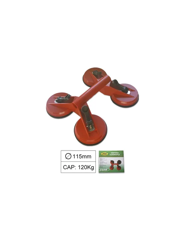 VENTOSA CUADRUPLE 115MM Ø 120KG Edición Limitada