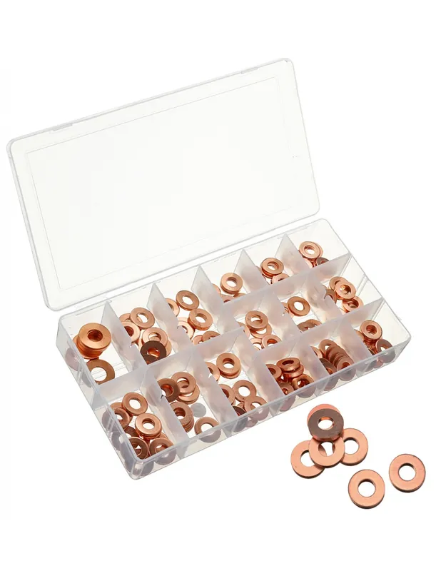 Surtido de arandelas de cobre para inyectores diesel COMMON RAIL, CDI 150 piezas Precio Rebajado
