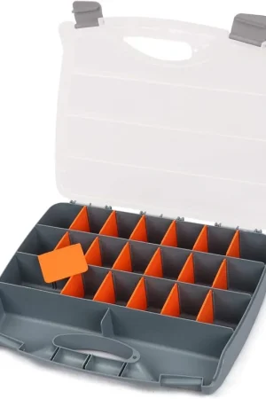 Maletin Organizador de tornillos y piezas Con 21 Compartimientos, 320mm Disponible Ahora