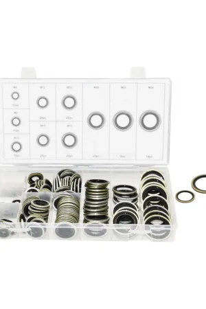 Oferta Especial SURTIDO DE JUNTAS DE GOMA/METAL PARA CONEXIONES HIDRAULICAS 150 PIEZAS