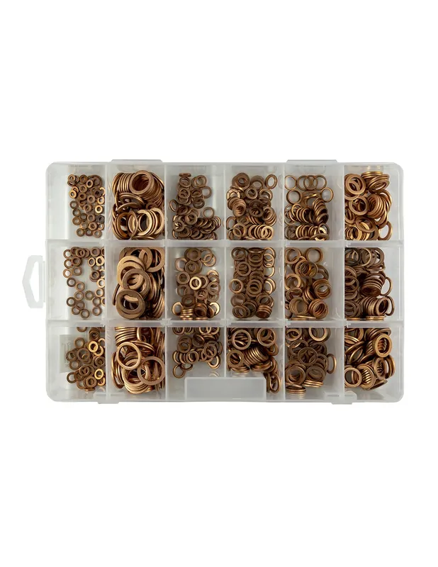 JBM 52030 - ESTUCHE DE ARANDELAS 18 COBRE 900 PIEZAS Nueva Colección