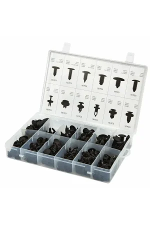 SURTIDO DE GRAPAS Y CLIPS UNIVERSALES PARA Carrocería DE COCHES 192 PIEZAS Nuevo Modelo