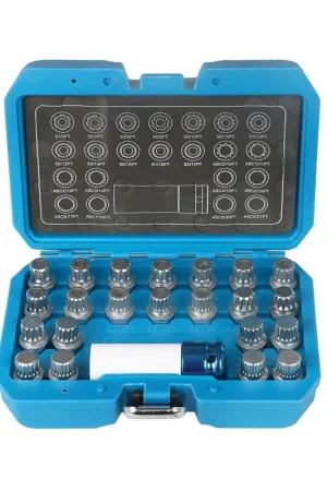 Ordenar Ahora Mismo JUEGO VASOS PARA TORNILLOS ANTIRROBO VAG 23 PIEZAS