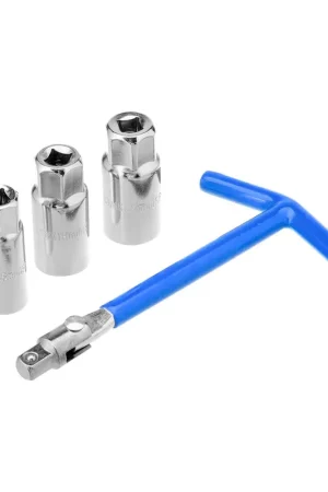 Llave Para Bujias En T Articulada con 3 vasos 16, 18 y 21 mm Original
