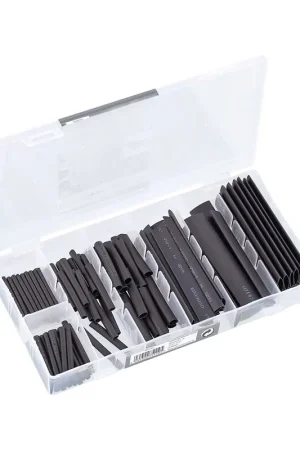 Surtido de termorretractil NEGRO reparacion cables aislante, 127 fundas Envío Internacional