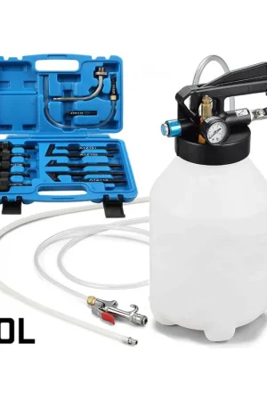 BOMBA NEUMATICA PARA CAMBIO DE ACEITE SISTEMAS DE TRANSMISION CON 13 ADAPTADORES ATF, 10 litros Pago Seguro