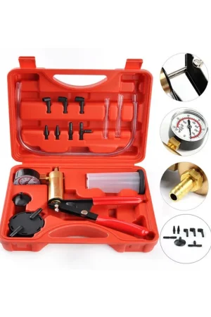 Juego de vacuometro y sangrador de frenos por presion y vacio. Barato