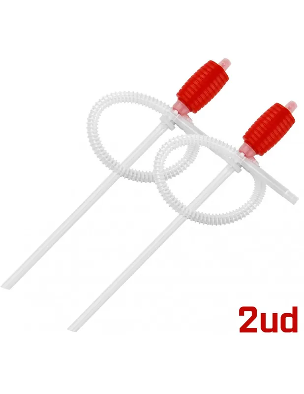 Juego de 2 bombas manual sifon 540mm para sacar líquidos (gasolina, agua, aceite, alcohol...) Imprescindible (Must-Have)
