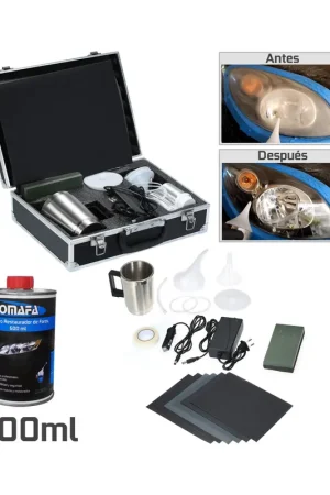 De Moda Kit de restauracion de faros de coche por polimero liquido, botella de 600ml incluida
