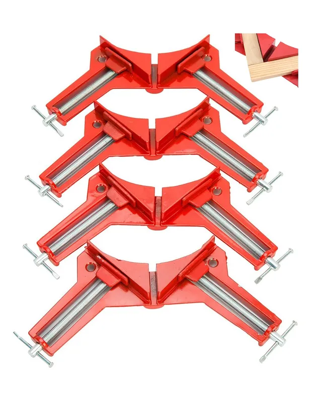 Escuadra Sargento en angulo para soldar esquinas y angulos (compatible con metales) Modelo BASIC, 4 unidades Imprescindible (Must-Have)