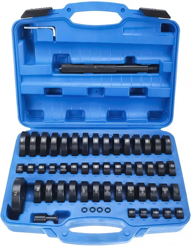 Juego herramientas extractor e instalador de rodamientos y cojinetes, rodamientos, bujes y retenes UNIVERSAL, 52 piezas Garantía Incluida