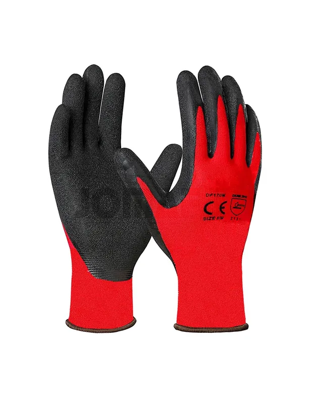 No Te Lo Pierdas Guantes de trabajo Poliester + Nitrilo rugoso transpirables reutilizables