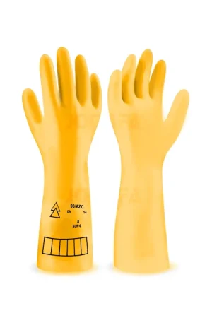 Guantes de electricista aislantes Dielectrico de clase 0 proteccion hasta 1500V Barato