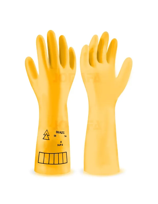 Guantes de electricista aislantes Dielectrico de clase 0 proteccion hasta 1500V Barato