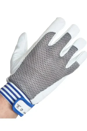 Oferta Guantes de conductor Polyfoam + Piel flor vacuno en palma, reforzado