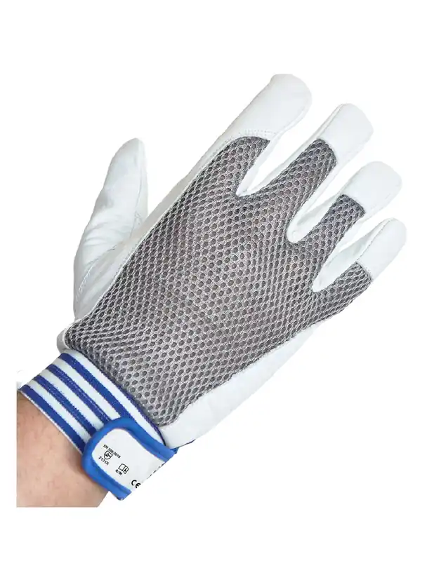 Oferta Guantes de conductor Polyfoam + Piel flor vacuno en palma, reforzado