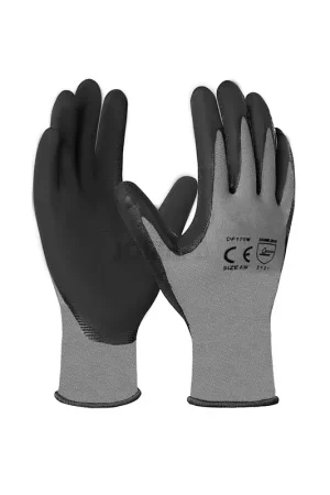 Entrega Rápida Guantes de trabajo Poliester + Poliuretano reutilizables