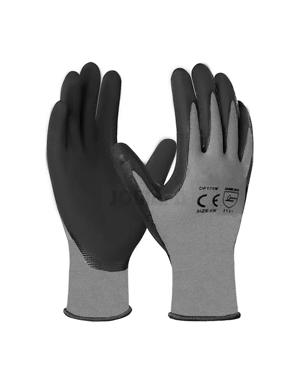 Entrega Rápida Guantes de trabajo Poliester + Poliuretano reutilizables