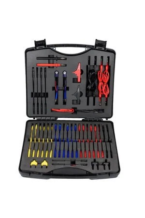 JBM 52439 - JUEGO DE CABLES Y ACCESORIOS PARA COMPROBAR CIRCUITOS ELECTRICOS 90 PIEZAS Solo Por Tiempo Limitado