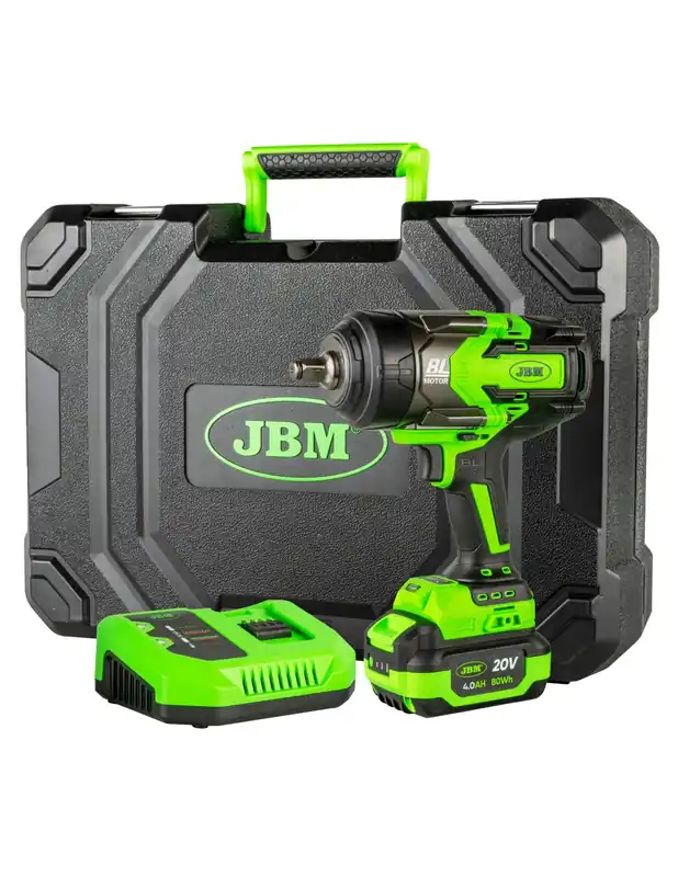 JBM 60044C - Pistola de impacto brushless a batería 1/2" 1300nm con maletín y una bateria li-ion 4.0ah Compra Ahora