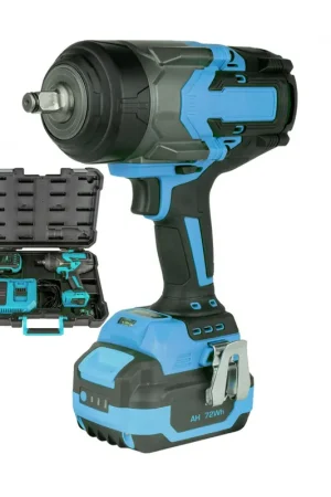 Pistola de impacto brushless a batería 1/2" 1300nm con maletín y una bateria li-ion 4.0ah Lujoso
