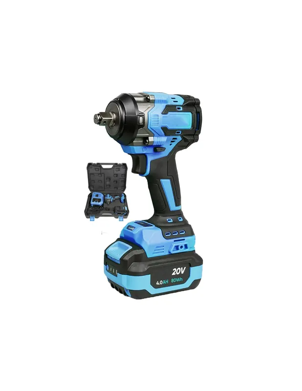 Oferta De Temporada Pistola de impacto COMPACTA brushless a batería 1/2" 800 Nm con maletín y una bateria li-ion 4.0 ah
