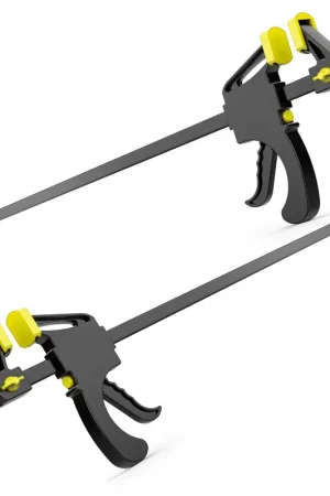 Marca Reconocida Sargento de barra con ajuste rapido 150 mm para carpinteria TUV GS, 2 pieza