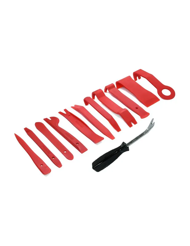 Compra Hoy Juego de palancas para extraer tapicerias y molduras y palanca para sacar grapas, 12 piezas