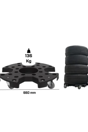 Edición Limitada Portaruedas base para mover ruedas de coche, hasta 135 kg