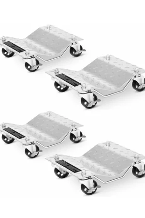 Máxima Calidad Juego de 4 portacoches posicionadores para coche / plataforma para mover coches, 675 KILOS/und.